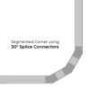 Graphic showing a 30 degree GRP Cable Splice Connector