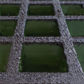 Close up of Conductive Grating in grey