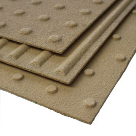 All three types of GRP Tactile Paving stacked